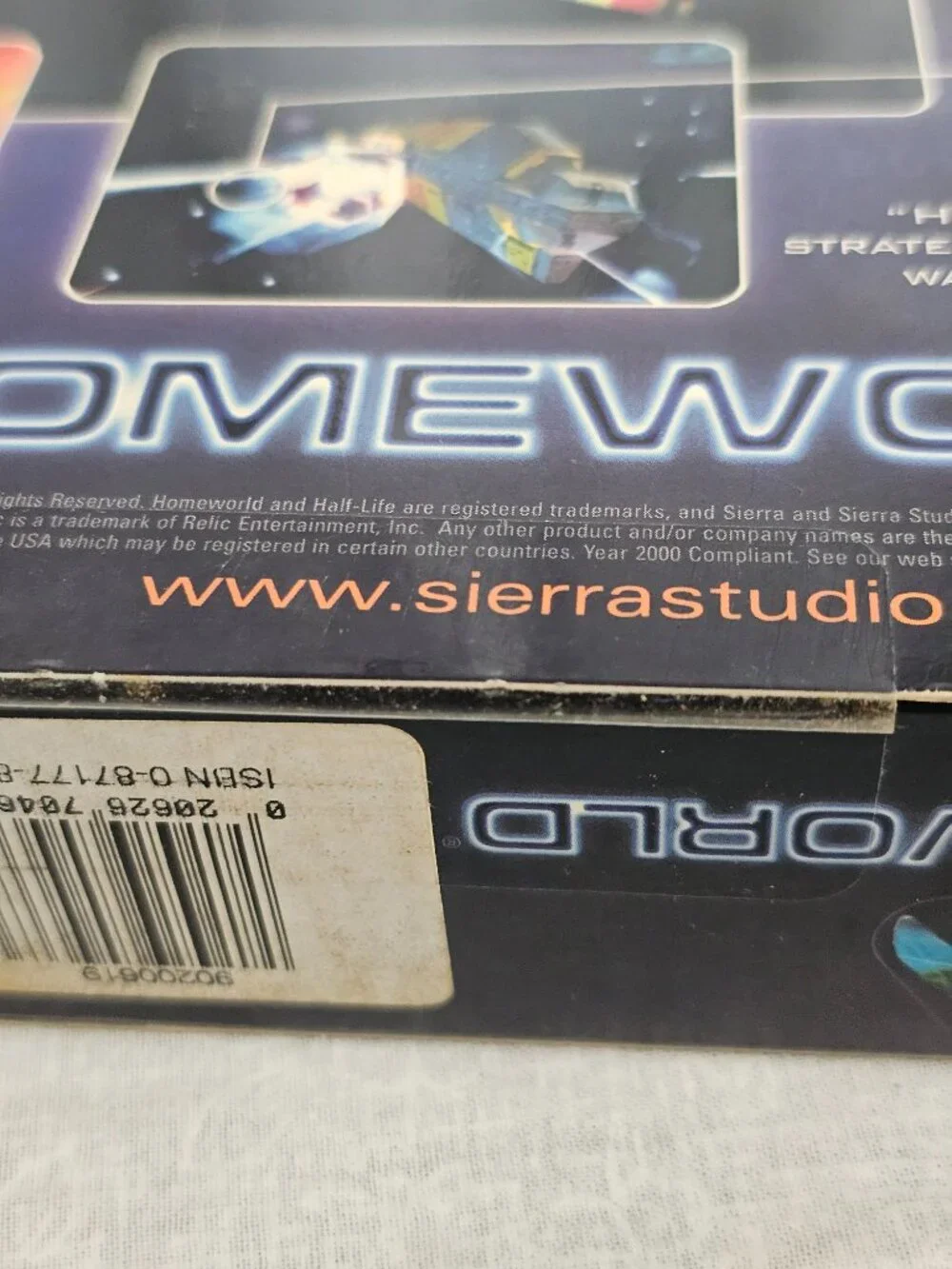 Homeworld PC Big Box 1999 Sierra Relic 3D RTS Game New Sealed YES Promo Sticker